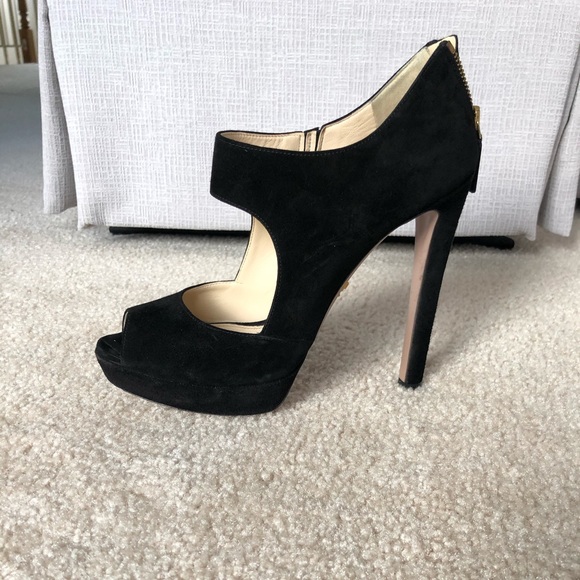 Prada High Heel Open-Toe Booties - Picture 3 of 9